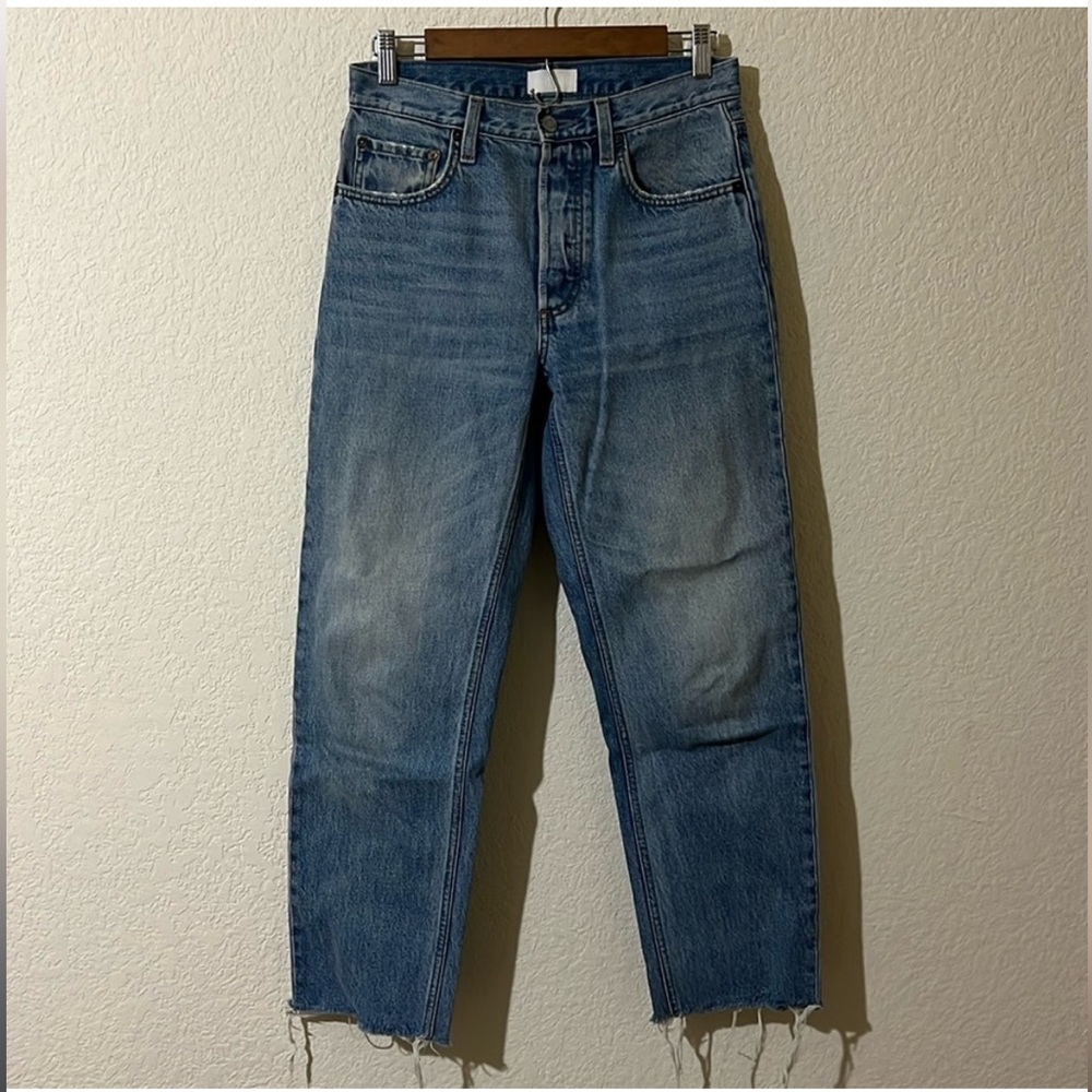 Boyish | The Tommy High Rise Button Fly Straight Leg Jean in Gilda 26
